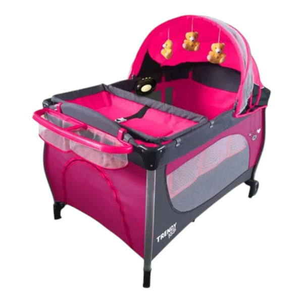 Cuna Corral para bebe trendy kids K500 rosa