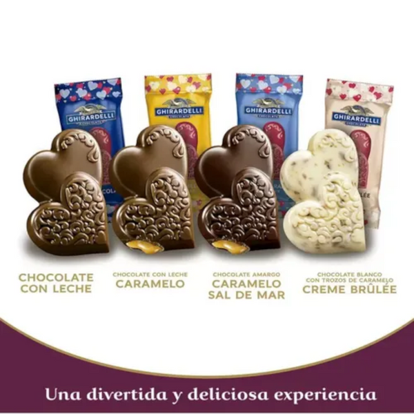 Chocolates Ghirardelli Hearts Sabores Surtidos 431 Grs