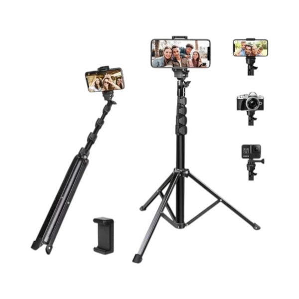 Tripode brazo de selfie 170cm con control remoto