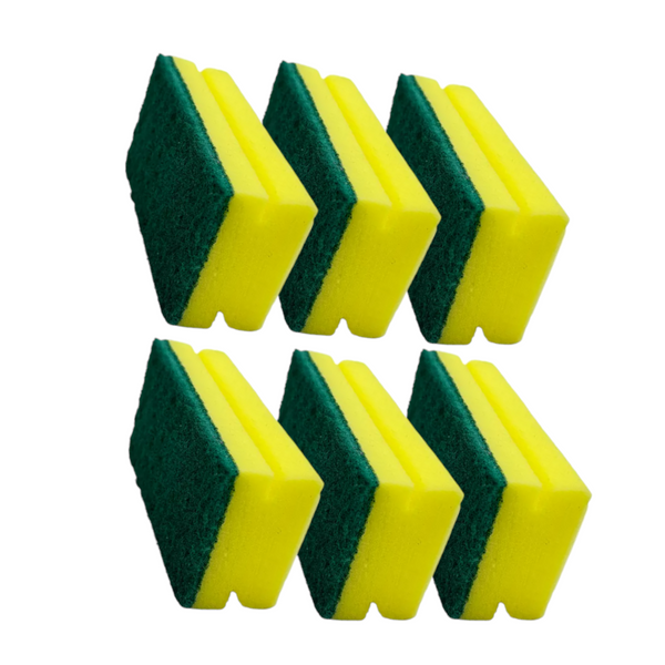 Esponja fibra Multiusos Limpieza Vajilla Abratex pack 6pz