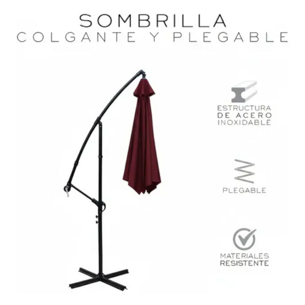Sombrilla Marisol de Jardin Altura Ajustable