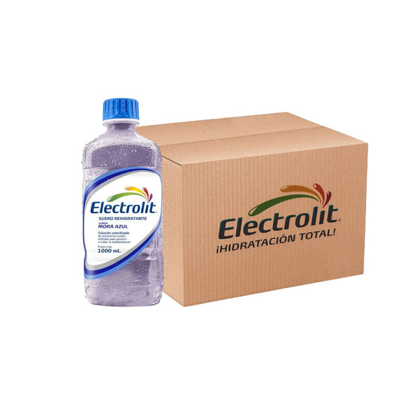 Electrolito sabor mora azul 6 botellas 1000ml