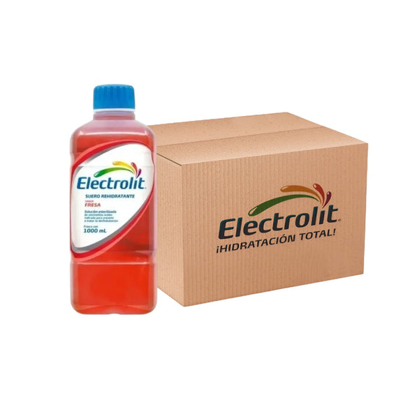Electrolito sabor Fresa 6 botellas 1000ml