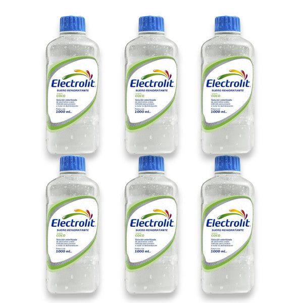 Electrolito sabor coco 6 botellas 1000ml