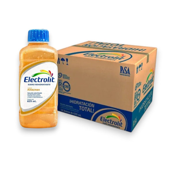 Pack2 caja Electrolito manzana 24 botellas 625 ML