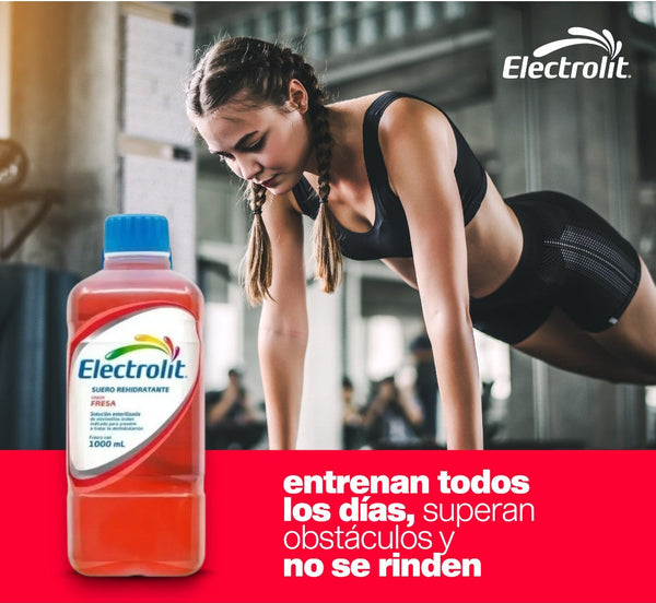 Electrolito sabor Fresa 6 botellas 1000ml