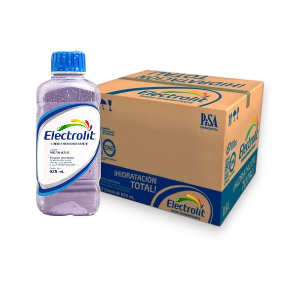 Pack2 caja Electrolito mora azul 24 botellas 625 ML