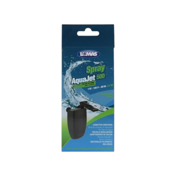 Filtro Interno Aquajet Spray 500 Acuario 100L Lomas