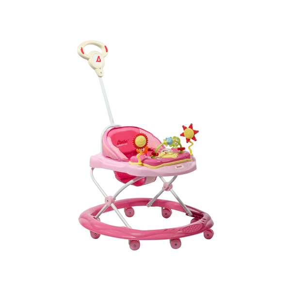 Andadera Para Bebes Con Bastón Musical Color Rosa