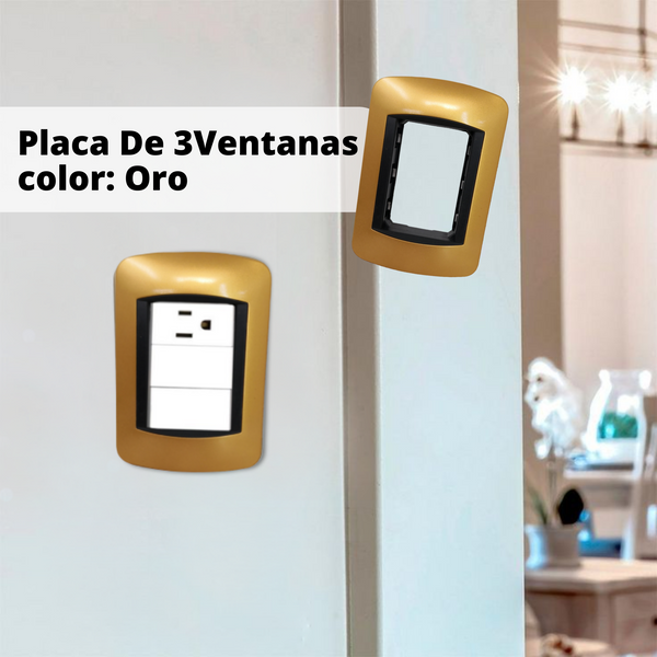 Placa De 3 Ventanas Bv 203 Chp Cantidad De 12 Piezas