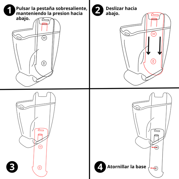 Despachador de jabón liquido Rellenable de 400 Gr