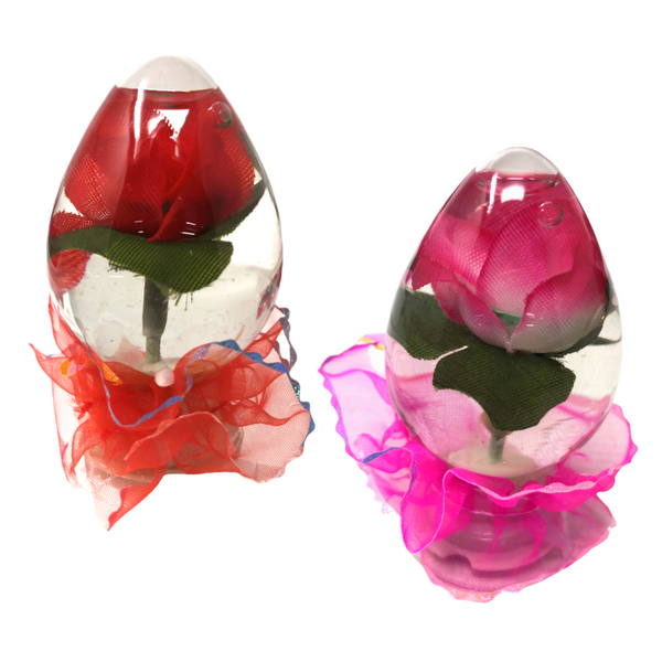 Caja Rosas Encapsuladas Agua Led 288 pz San Valentin Mayoreo