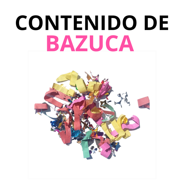 Bazuca lanzador Confeti Cañon party popper 100cm pack 5