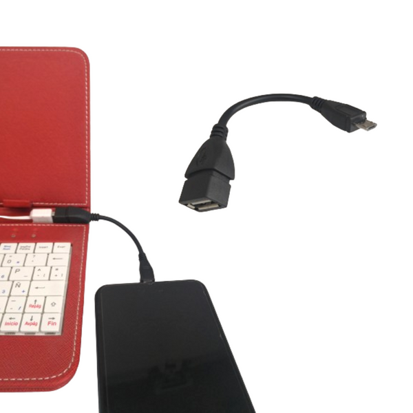 Adaptador OTG para entrada USB a micro USB