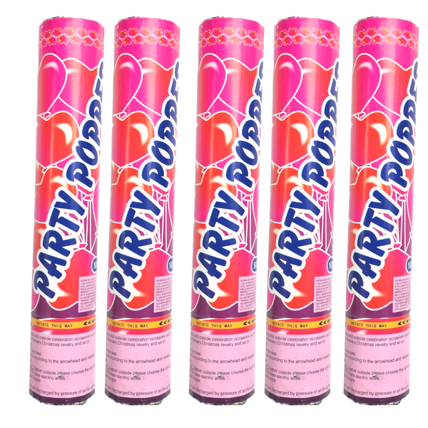 Bazuca lanzador Confeti Cañon party popper 30cm pack 5