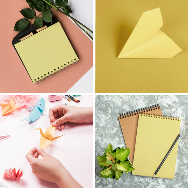 Papel Cartulina amarilla Tamaño Carta pack 500 Hojas