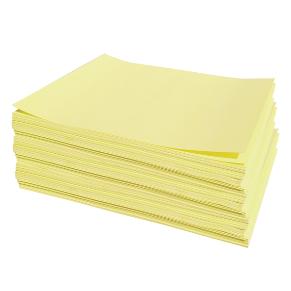 Papel Cartulina amarilla Tamaño Carta pack 500 Hojas