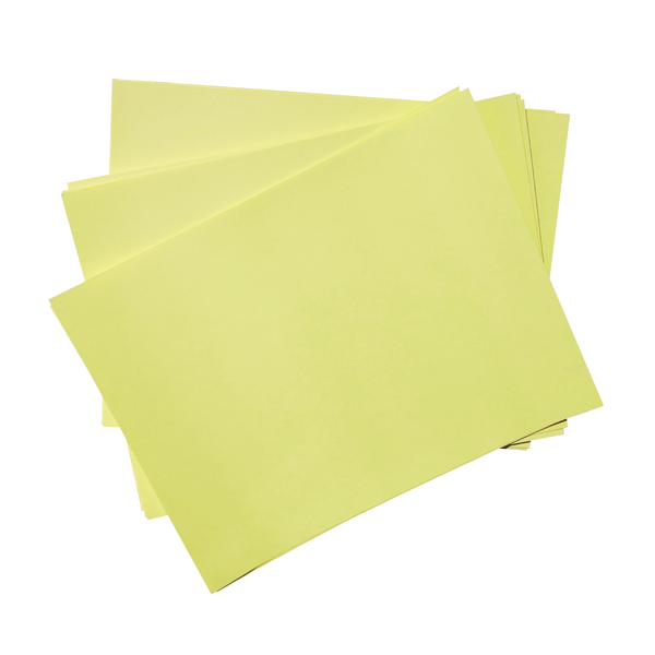 Papel Cartulina amarilla Tamaño Carta pack 500 Hojas