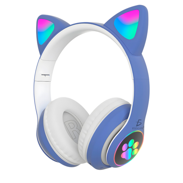 Diadema Gato Bluetooth Auriculares Colorido Led Luminoso