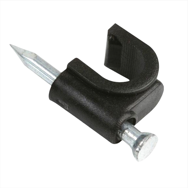 Grapas Plastico Curva Para Cable 6mm Bolsas 100 pzs