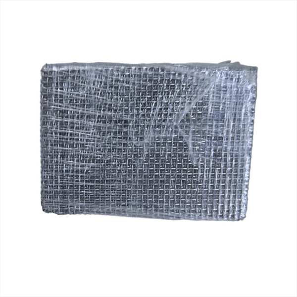 Malla de alambre recortada 7x5 cms filtro colador soporte metalico