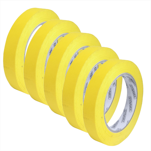 Cinta enmascarado adhesiva protección autos 18mmX 50m 5 Piezas