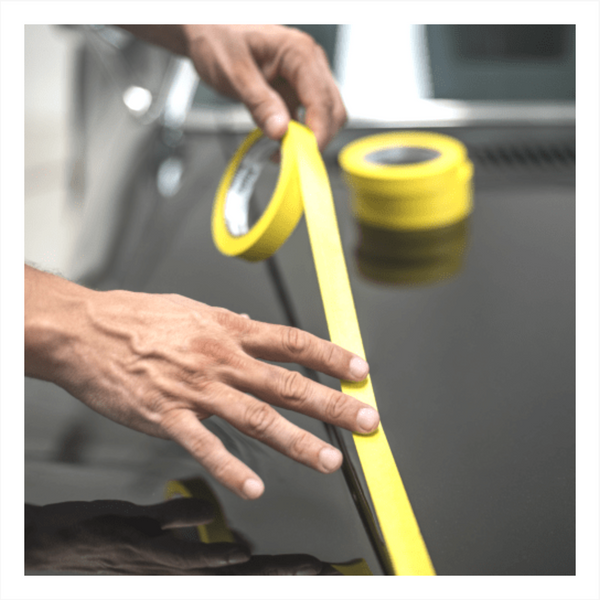 Cinta enmascarado adhesiva protección autos 18mmX 50m 5 Piezas