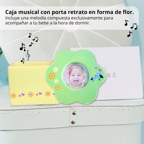 Caja Musical Niños alhajero Porta Retrato 13cms Tiny Tillia