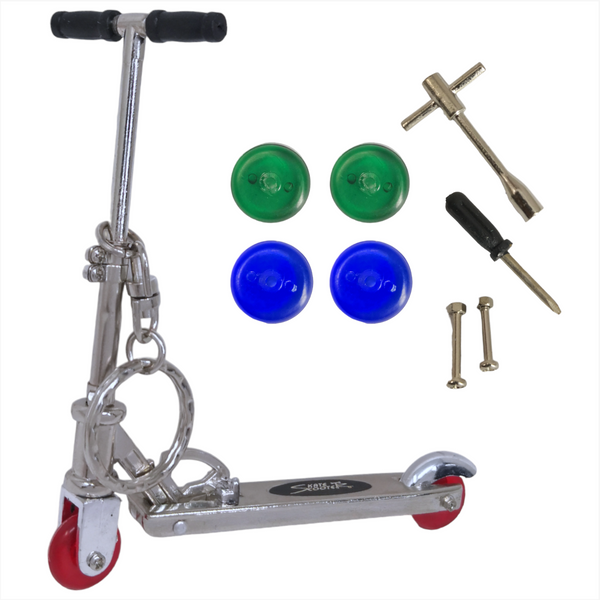 Patineta Para Dedos + Llavero Skate Scooter con accesorios Fingerboard