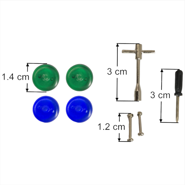 Patineta Para Dedos + Llavero Skate Scooter con accesorios Fingerboard
