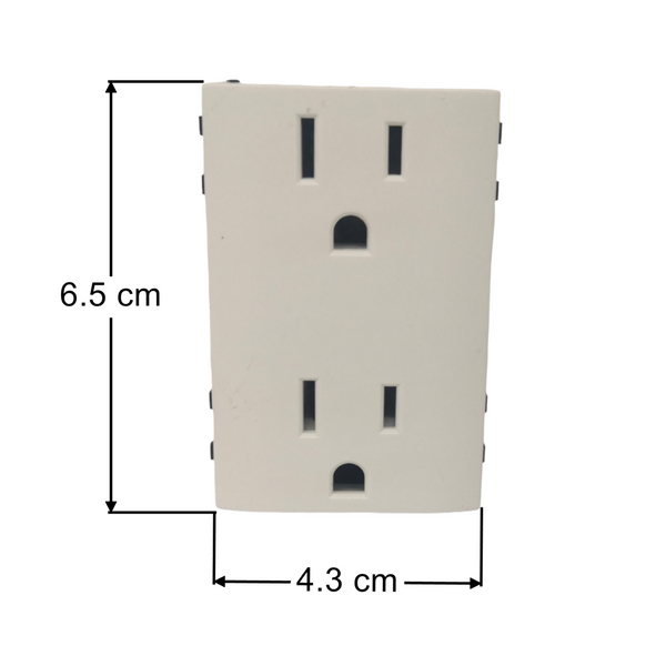 Contacto Doble Blanco Bv-136 Paquete 12 Pzs