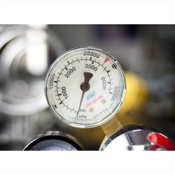 Manómetro para tanque de oxígeno 30000 kPa 4000 PSI