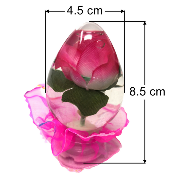 Rosas Encapsuladas en Agua Luz Led Pack 12pz San Valentin