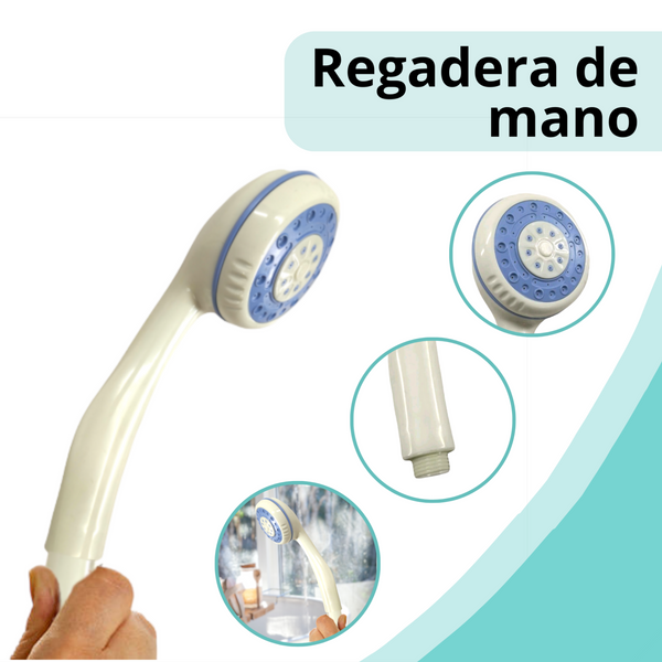 Regadera Economica Simple De Mano Cebolleta Plastica Blanca