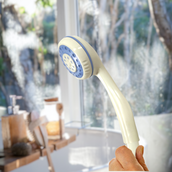 Regadera Economica Simple De Mano Cebolleta Plastica Blanca