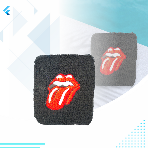 Muñequera Wristband Deportiva Mexico 7cms Spandex 2 Piezas