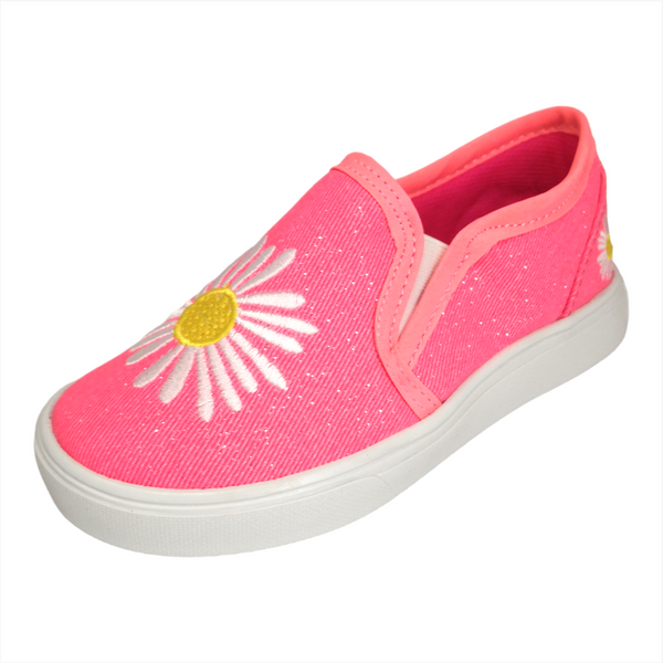 Tenis Slip On de Niña Bordado Infantil Brunella
