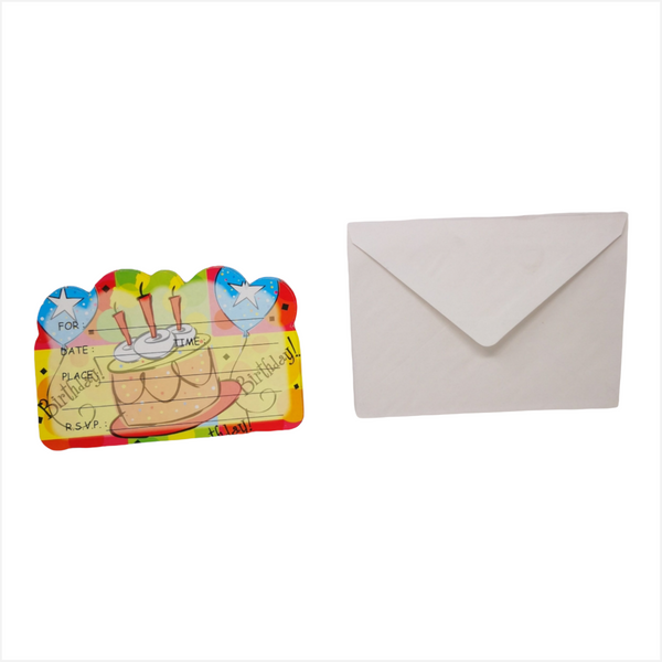 pack 20  Invitaciones Infantiles Fiestas Cumpleaños Con Sobre