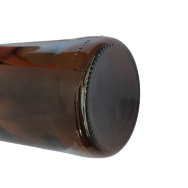 12 Botellas De Vidrio ambar + Tapón Mecánico 1000ml