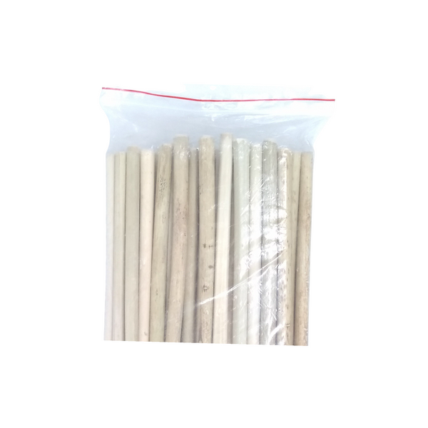 50 pzs Bambu tipo reutilizable Popote Natural Barra 20cm