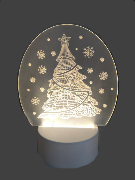 Lampara de Noche Navideña led 3D Decorativa Hogar