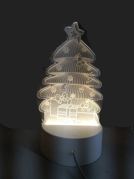 Lampara de Noche Navideña led 3D Decorativa Hogar