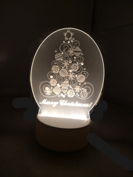 Lampara de Noche Navideña led 3D Decorativa Hogar