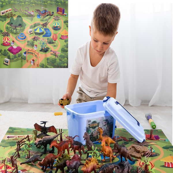 Pack 10 Cajas Parque Jurasico Dinosaurios Paradise set 89 pzs