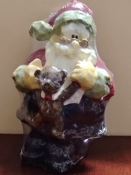Vela navideña forma de Santa Claus