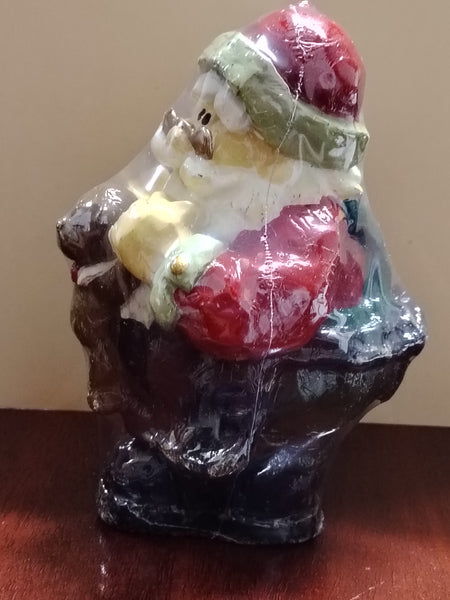 Vela navideña forma de Santa Claus