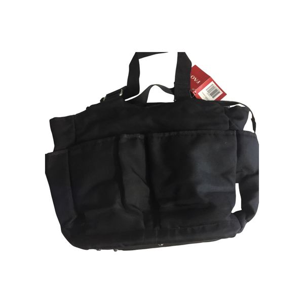 Pañalera Negra Bolsa Con Cambiador Para Bebe