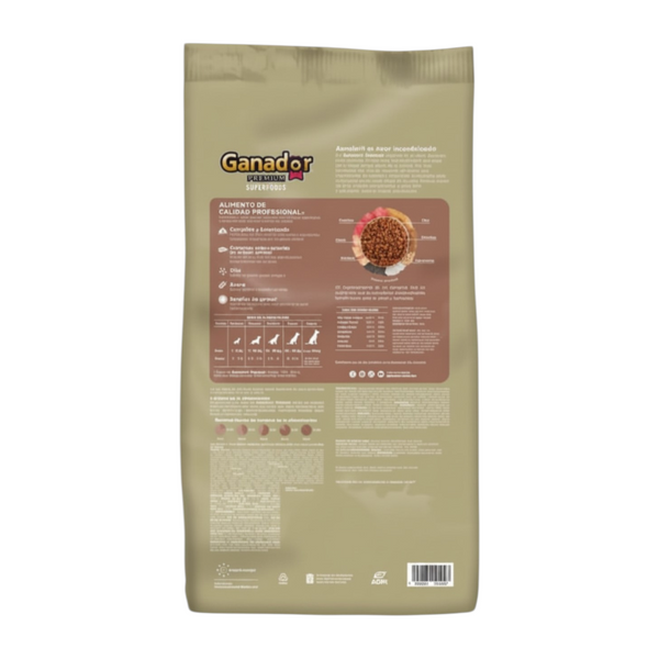 Ganador Premium Superfoods Alimento para Perros Adultos 20kg