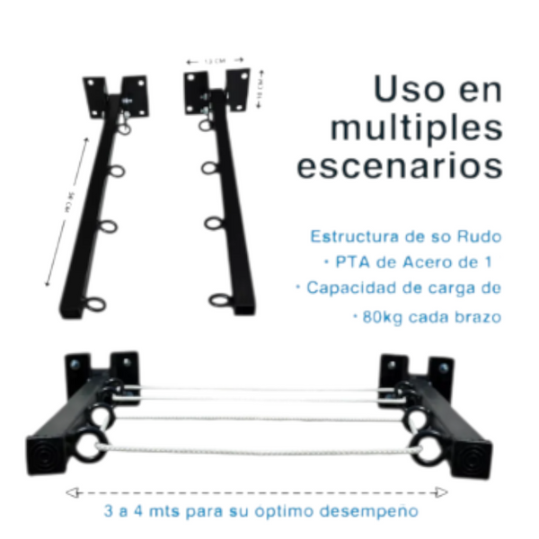 Tendedero plegable de ropa de alta capacidad