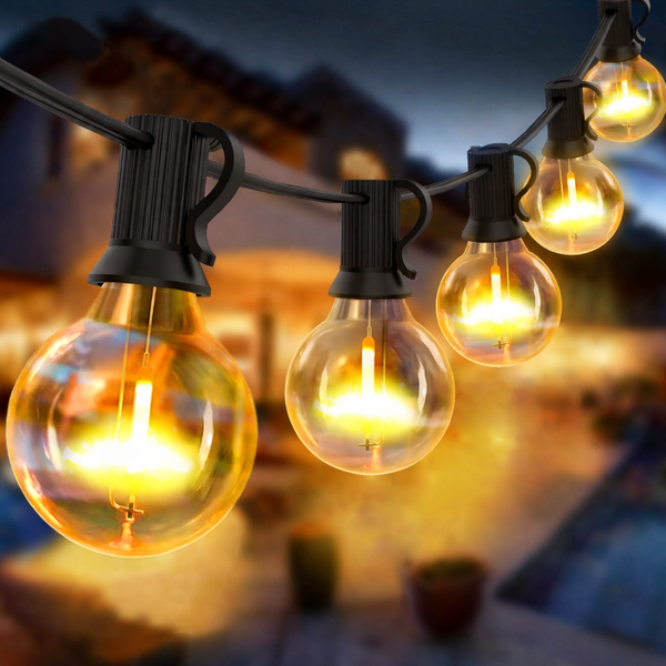 Guirnalda de luces 24 focos exterior led impermeable Vintage